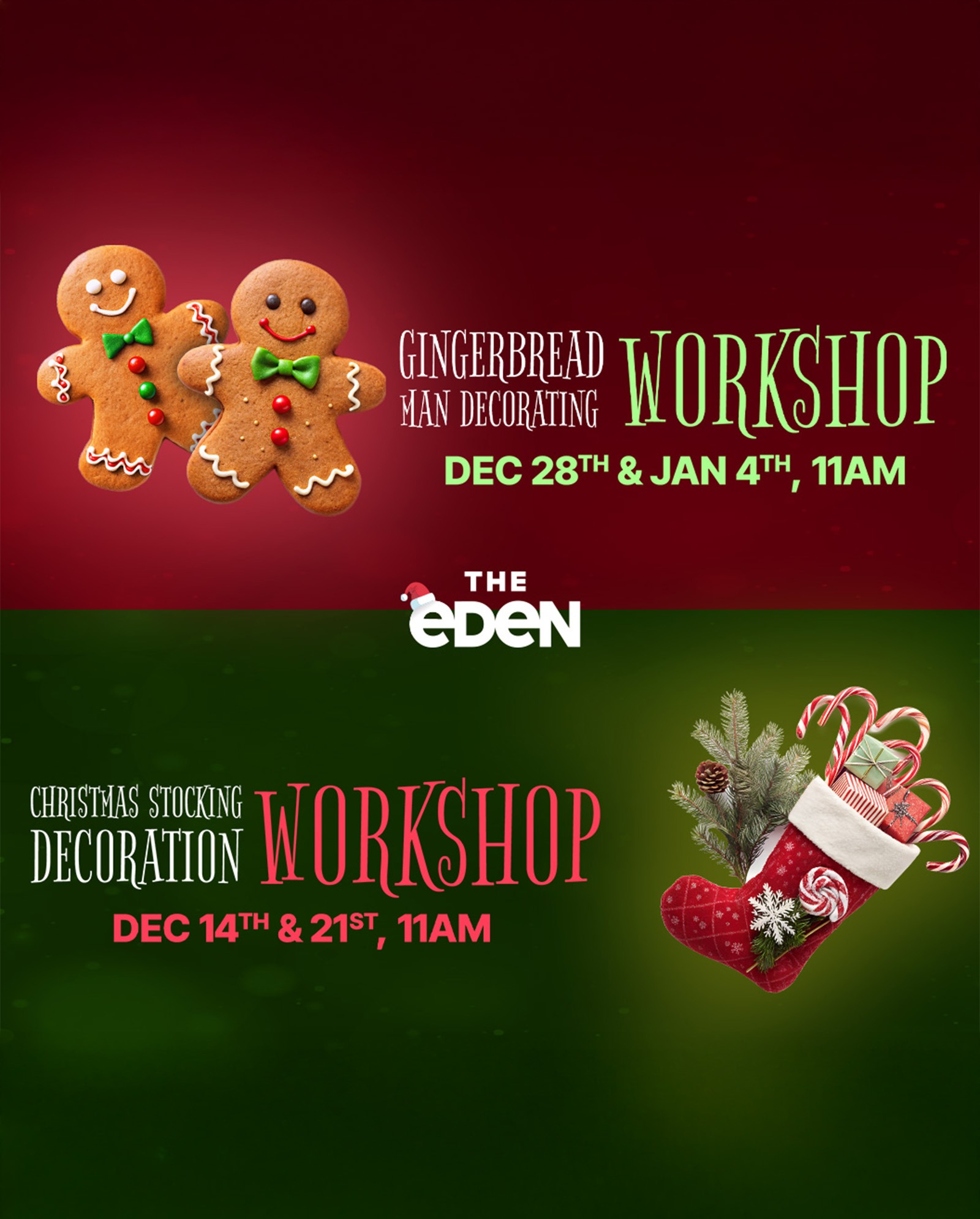 Christmas Activities at The Eden